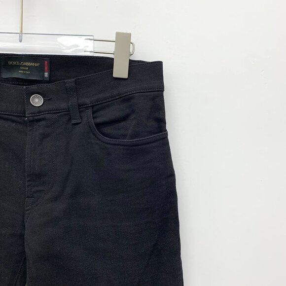 Dolce & Gabbana Black Denim Slim-Fit Stretch Jeans Size 44 Mens Cotton Blend - Picture 8 of 8